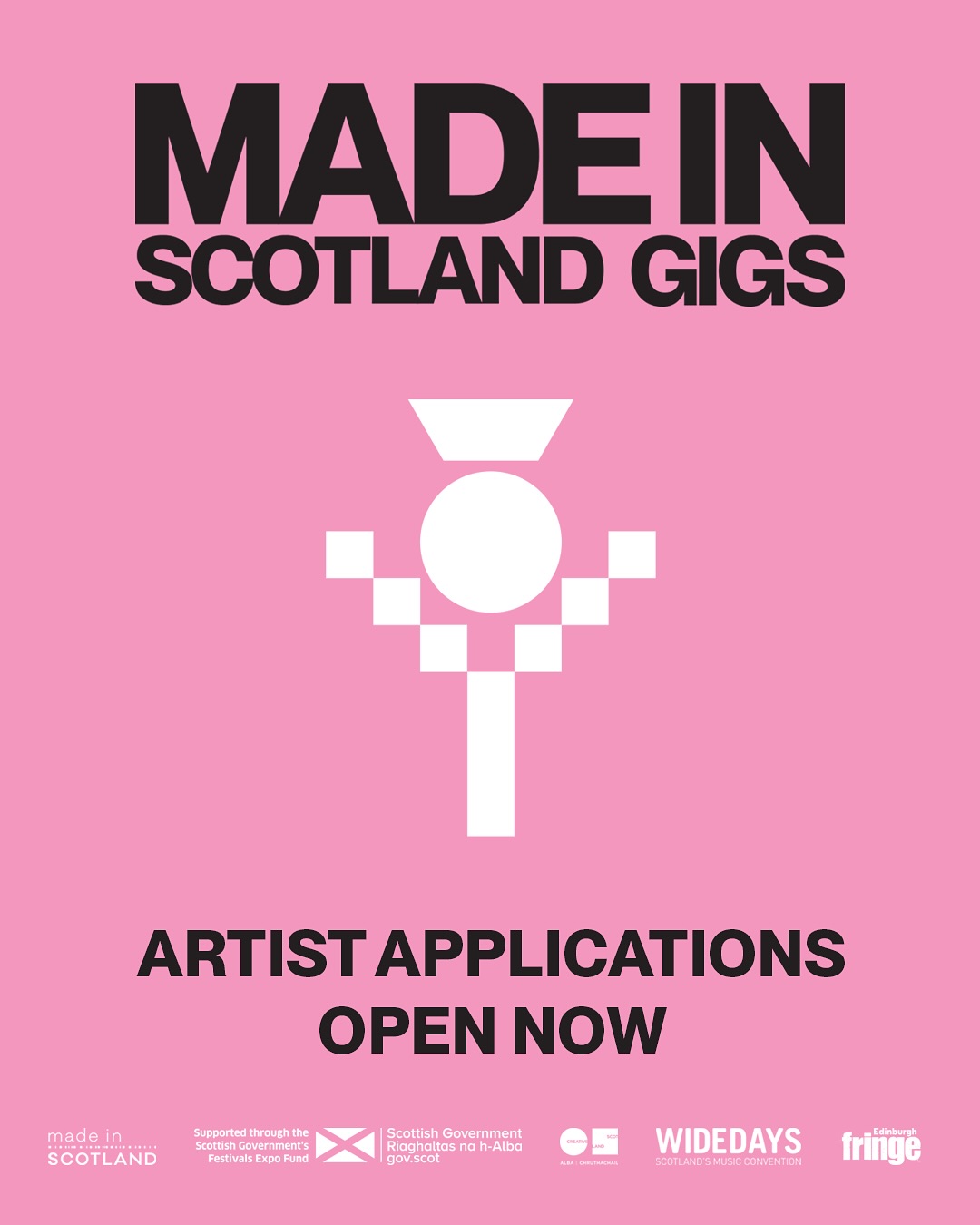 Closing soon! Scottish artists & bands wanted for Made in Scotland Gigs